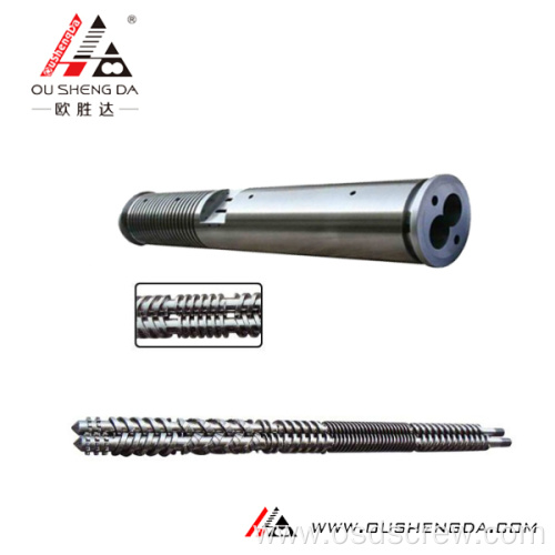 bimetallic nitride chrome parallel twin screw for extruder manufacturing line accessories/spare parts for the extrusion machine